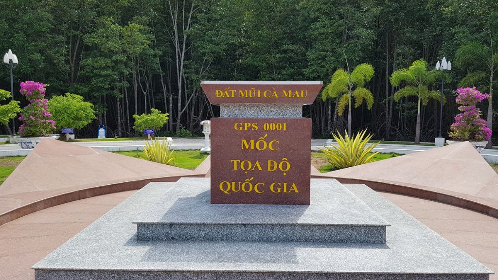 Mũi Cà Mau – Cột mốc tọa độ GPS 0001